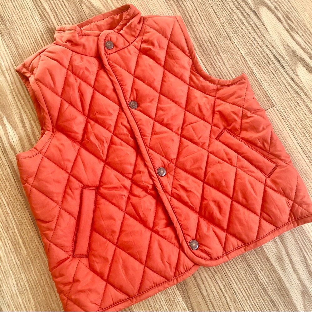 Puffy Vest with matching plaid flannel shirt